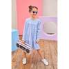 Lisle Dress, Periwinkle Velour - Dresses - 2