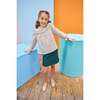 Quilted Mini Skirt, Emerald Cable - Skirts - 2