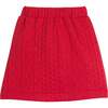 Quilted Mini Skirt, Cherry - Skirts - 1 - thumbnail