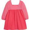 Cora Dress, Red & Pink Pique Stripe - Dresses - 1 - thumbnail