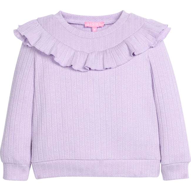 Jody Top, Lilac Cableknit