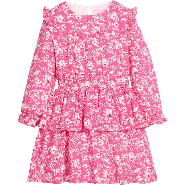 Carleton Dress, Hot Pink Abstract Floral