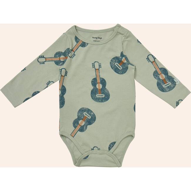Printed Longsleeve Onesie, Guitars