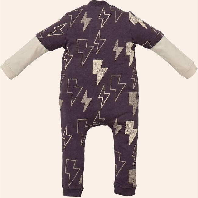 Two-fer Sleeper, Lightening Bolts - Pajamas - 3