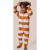Striped Waffle Sleeper, Rust - Pajamas - 2