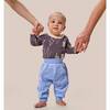 Printed Longsleeve Onesie, Lightening Bolts - Onesies - 2