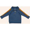 Half Zip Sweatshirt, Navy - Sweatshirts - 1 - thumbnail