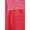 Cora Dress, Red & Pink Pique Stripe - Dresses - 4