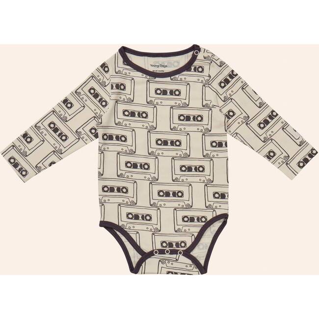 Printed Longsleeve Onesie, Cassettes