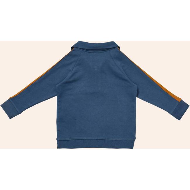 Half Zip Sweatshirt, Navy - Sweatshirts - 3