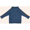 Half Zip Sweatshirt, Navy - Sweatshirts - 3