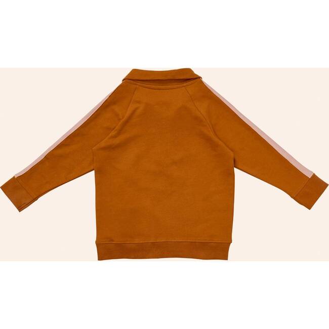 Half Zip Sweatshirt, Orange - Sweatshirts - 3