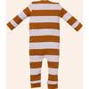Striped Waffle Sleeper, Rust - Pajamas - 4