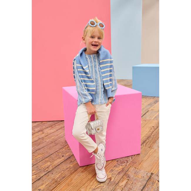Anita Top, Sky Dobby Stripe - Blouses - 2