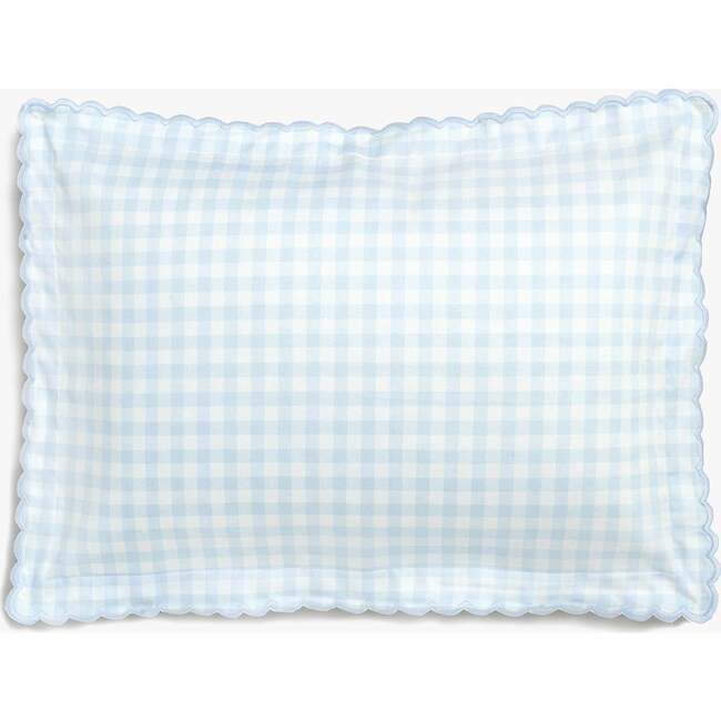 Picnic Gingham Toddler Pillow, Blue