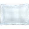 Picnic Gingham Toddler Pillow, Blue - Pillows - 1 - thumbnail