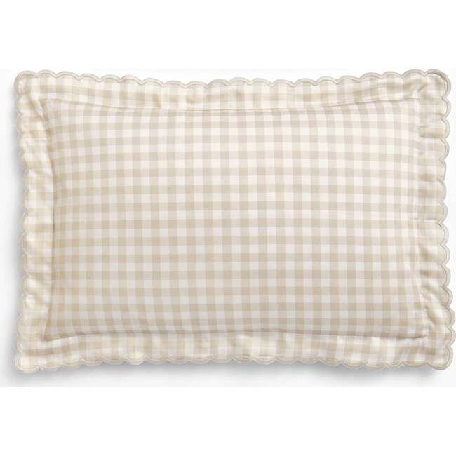 Picnic Gingham Toddler Pillow Set, Beige