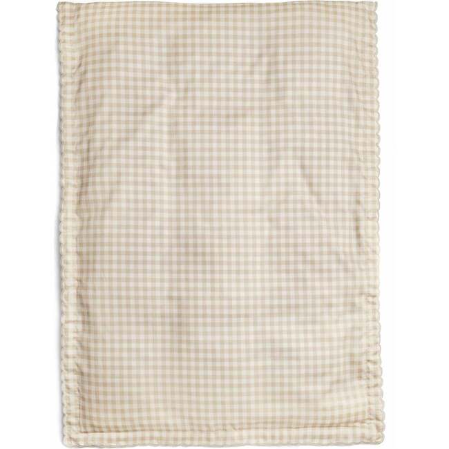 Picnic Gingham Baby Duvet Set, Beige - Duvet Sets - 2