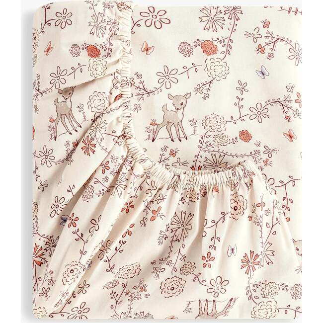 Into the Woodlands Crib Sheet, Ivory - Crib Sheets - 2