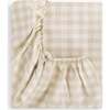 Picnic Gingham Crib Sheet, Beige - Crib Sheets - 2