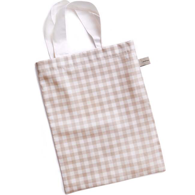 Picnic Gingham Crib Sheet, Beige - Crib Sheets - 3