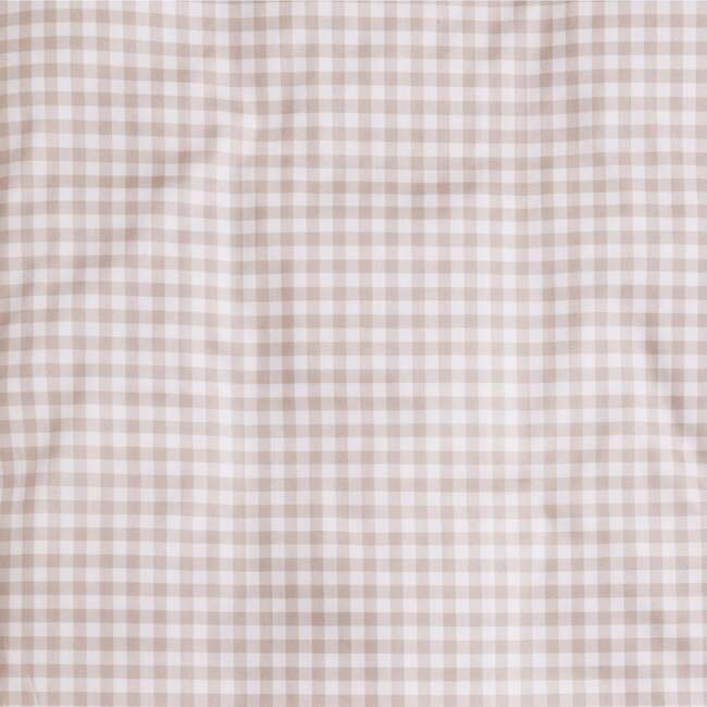 Picnic Gingham Crib Sheet, Beige - Crib Sheets - 4