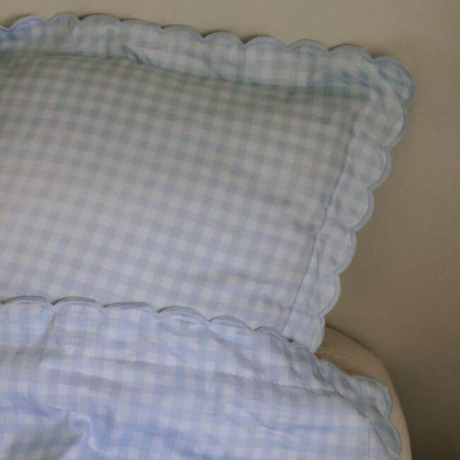 Picnic Gingham Twin Set, Blue - Duvet Sets - 4
