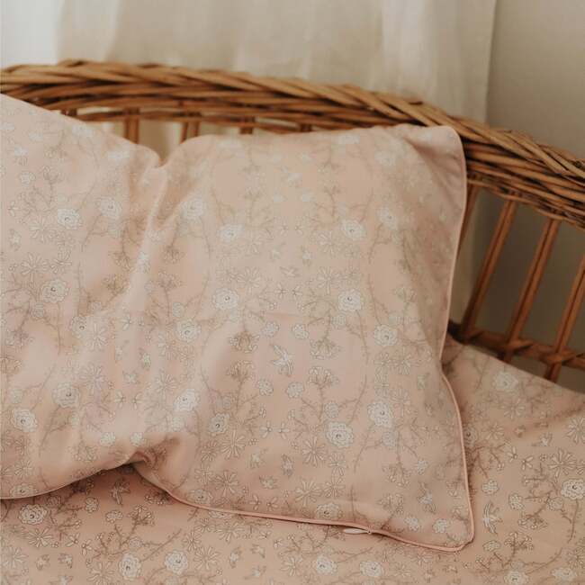 Bird's Song Toddler Pillow Set, Pink - Pillows - 6