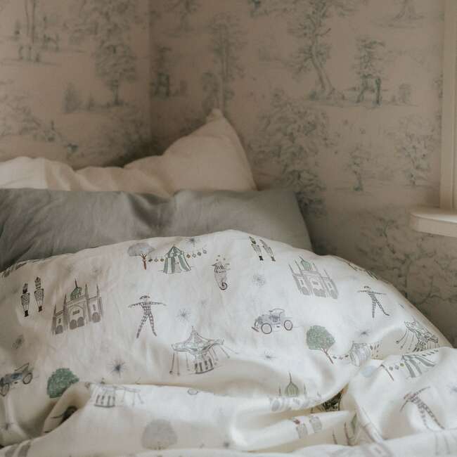 Adventures in Wonderland Twin Set, Aqua - Duvet Sets - 2