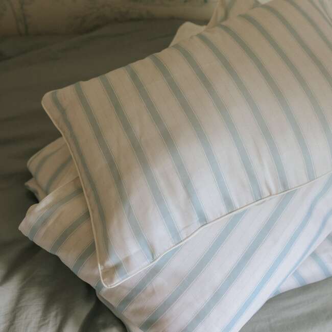 Seaside Stripes Toddler Pillow Set, Ocean - Pillows - 7