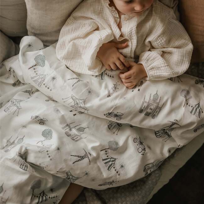 Adventures in Wonderland Twin Set, Aqua - Duvet Sets - 3