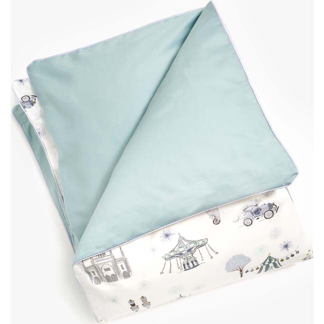 Adventures in Wonderland Baby Duvet Set, Aqua
