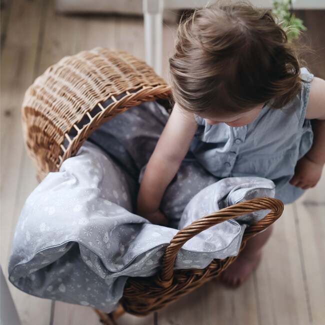 Bird's Song Baby Duvet Set, Grey - Duvet Sets - 4