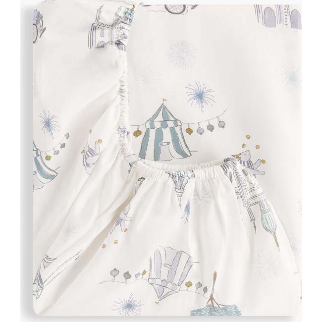 Adventures in Wonderland Crib Sheet, Aqua - Crib Sheets - 2