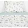 Adventures in Wonderland Twin Set, Aqua - Duvet Sets - 4