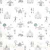 Adventures in Wonderland Twin Set, Aqua - Duvet Sets - 7