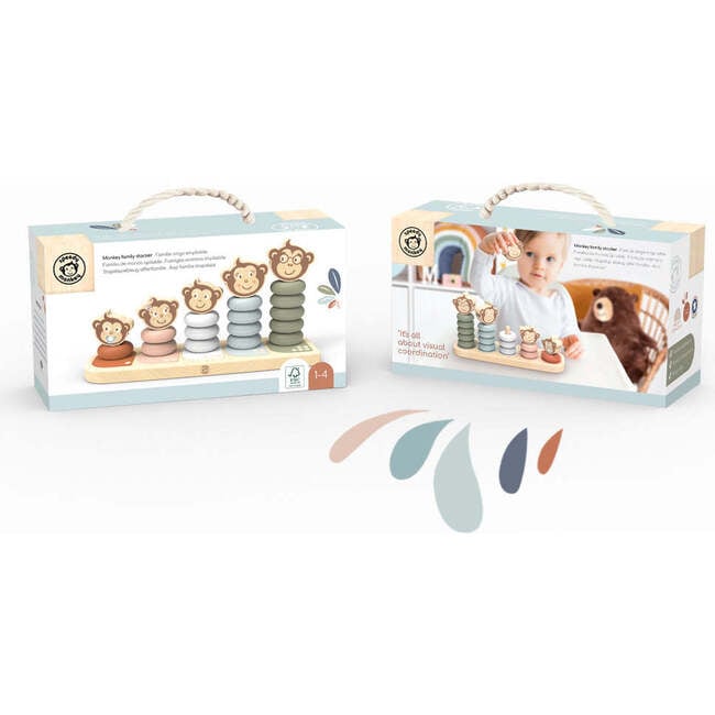 Monkey Family Stacker - Developmental Toys - 4