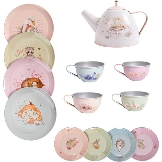 Suitcase - Tea Party Metal Set The Rosalies - Developmental Toys - 3