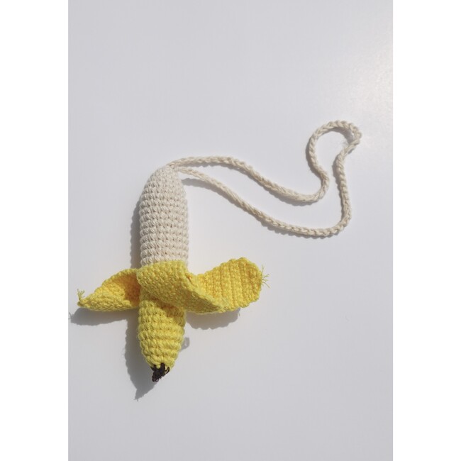 Crochet Banana Charm, Yellow