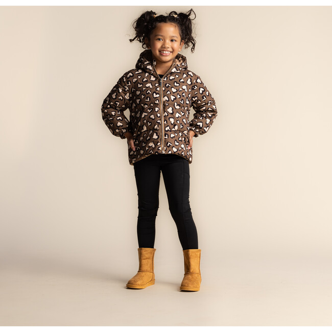 Alex Reversible Puffer Leopard Hearts - Coats - 2
