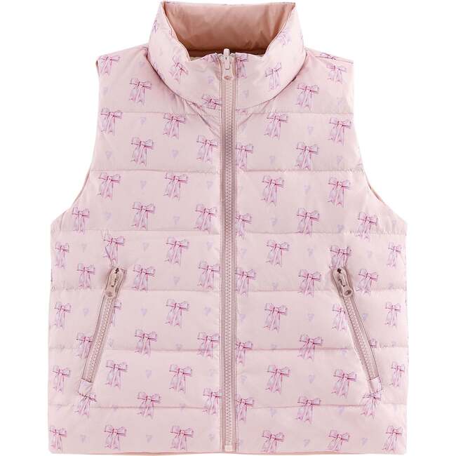 Casey Reversible Down Vest, Lovely Bow