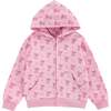Mid Weight French Terry Zip-up Hoodie, Lovely Bow - Sweatshirts - 1 - thumbnail