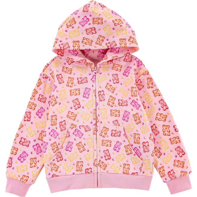 Mid Weight French Terry Zip-up Hoodie, Gummy Bears