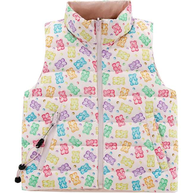 Casey Reversible Down Vest, Gummy Bear