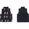 Casey Reversible Down Vest, Lightning Storm - Vests - 2