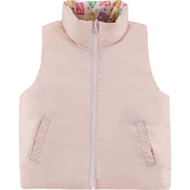Casey Reversible Down Vest, Gummy Bear - Vests - 3