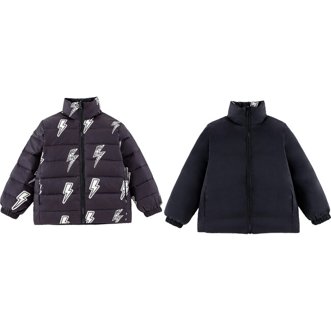 Blake Reversible Down Puffer, Lightning Storm - Jackets - 2