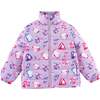 Blake Reversible Down Puffer, Diamond Love - Jackets - 1 - thumbnail
