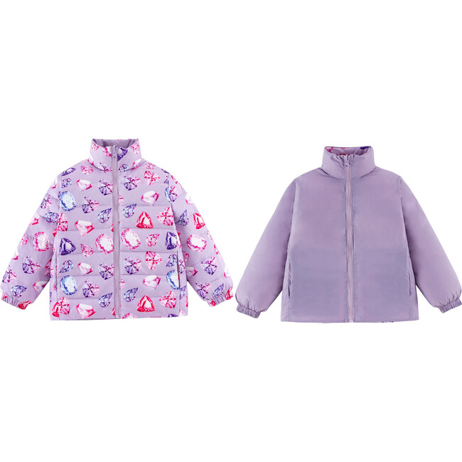 Blake Reversible Down Puffer, Diamond Love - Jackets - 2