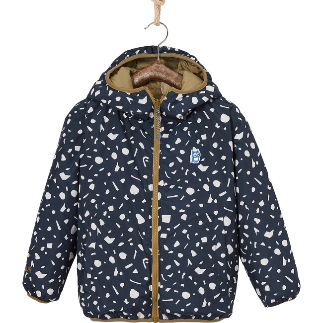 Underground Glow Reversible Primaloft Jacket, Gold And True Navy - Parkas - 1